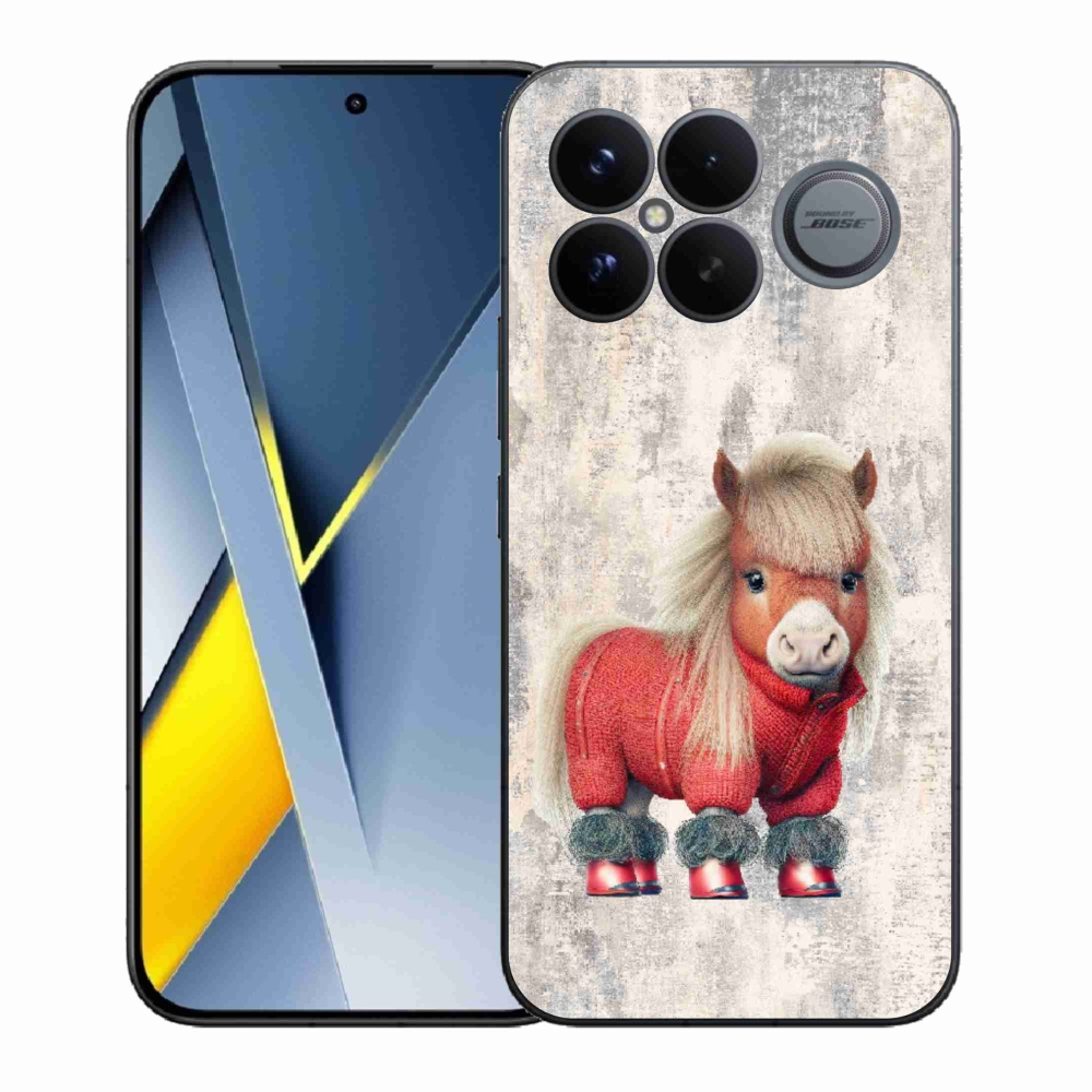 Gélový kryt mmCase na Xiaomi Poco F8 Ultra - poník vo svetri