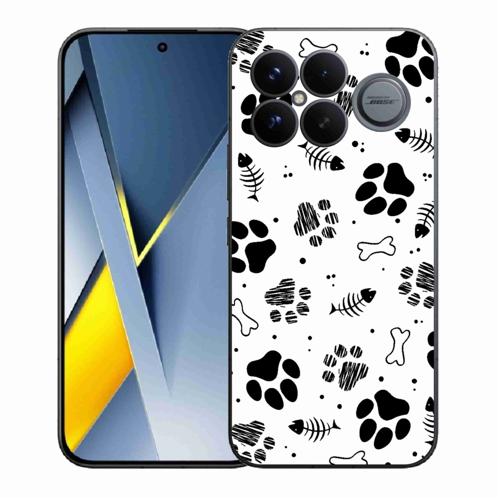 Gélový kryt mmCase na Xiaomi Poco F8 Ultra - psie labky 1