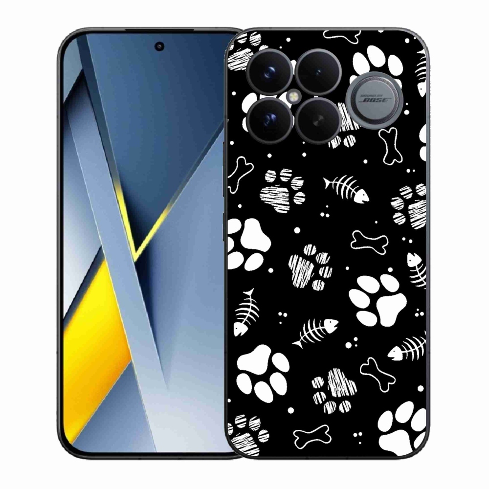 Gélový kryt mmCase na Xiaomi Poco F8 Ultra - psie labky