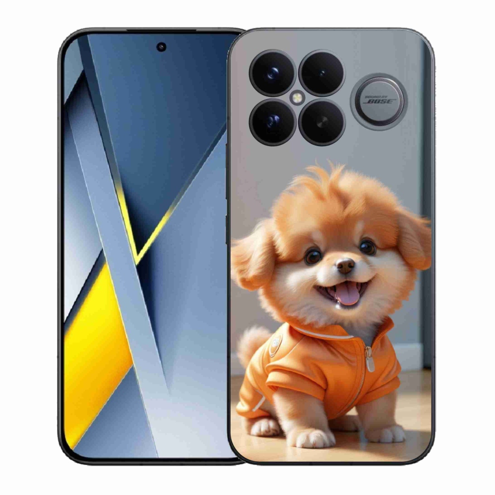 Gélový kryt mmCase na Xiaomi Poco F8 Ultra - roztomilý pomeranian v mikine