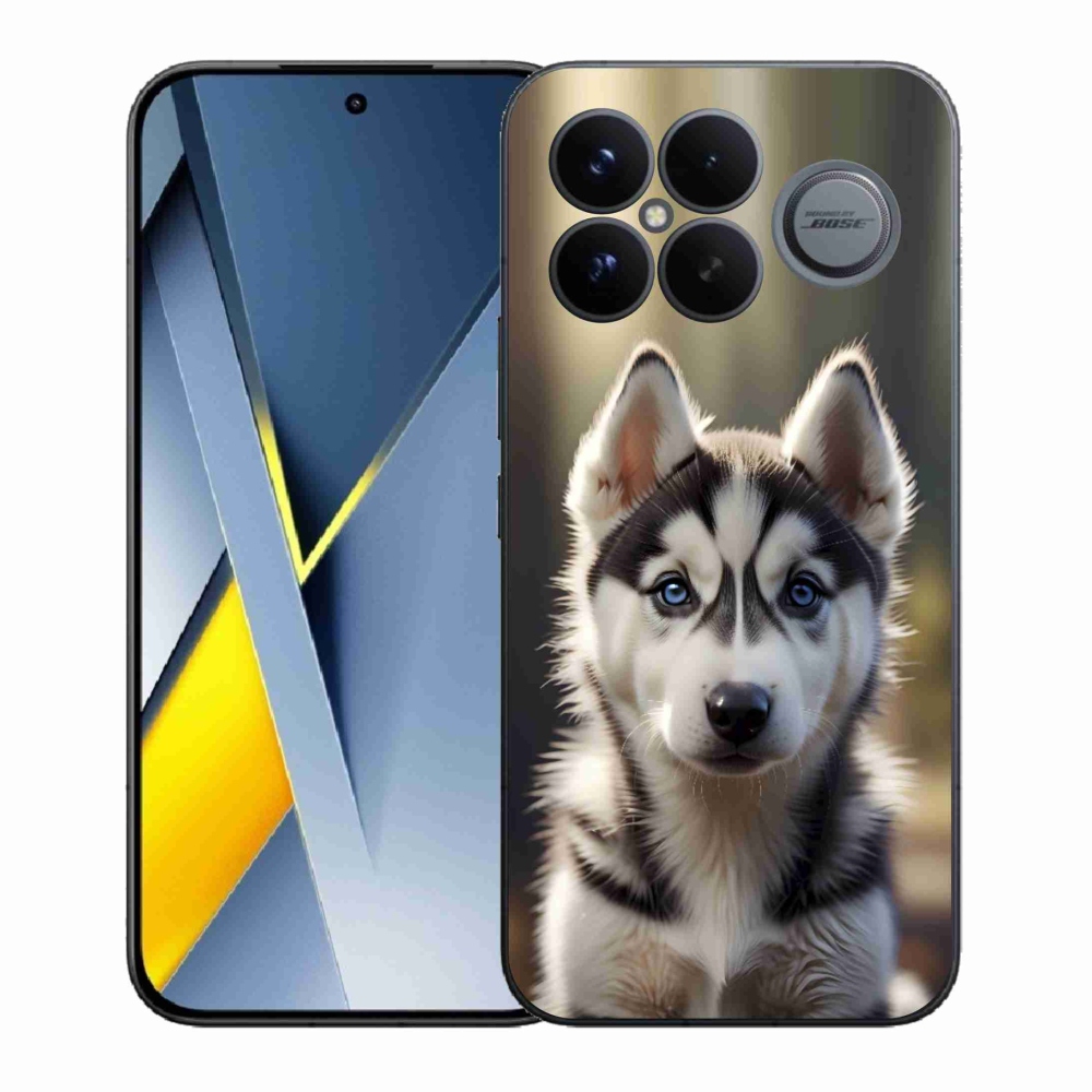 Gélový kryt mmCase na Xiaomi Poco F8 Ultra - roztomilý sibírsky husky