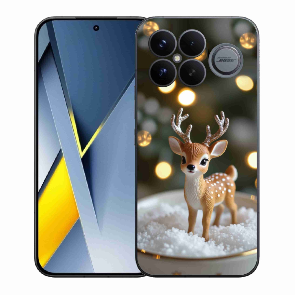 Gélový kryt mmCase na Xiaomi Poco F8 Ultra - roztomilý vianočný jeleň