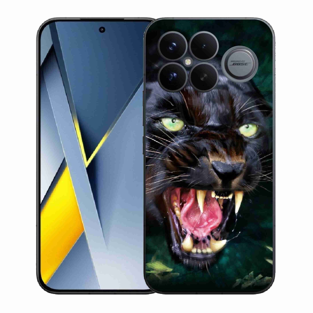 Gélový kryt mmCase na Xiaomi Poco F8 Ultra - rozzúrený čierny panter