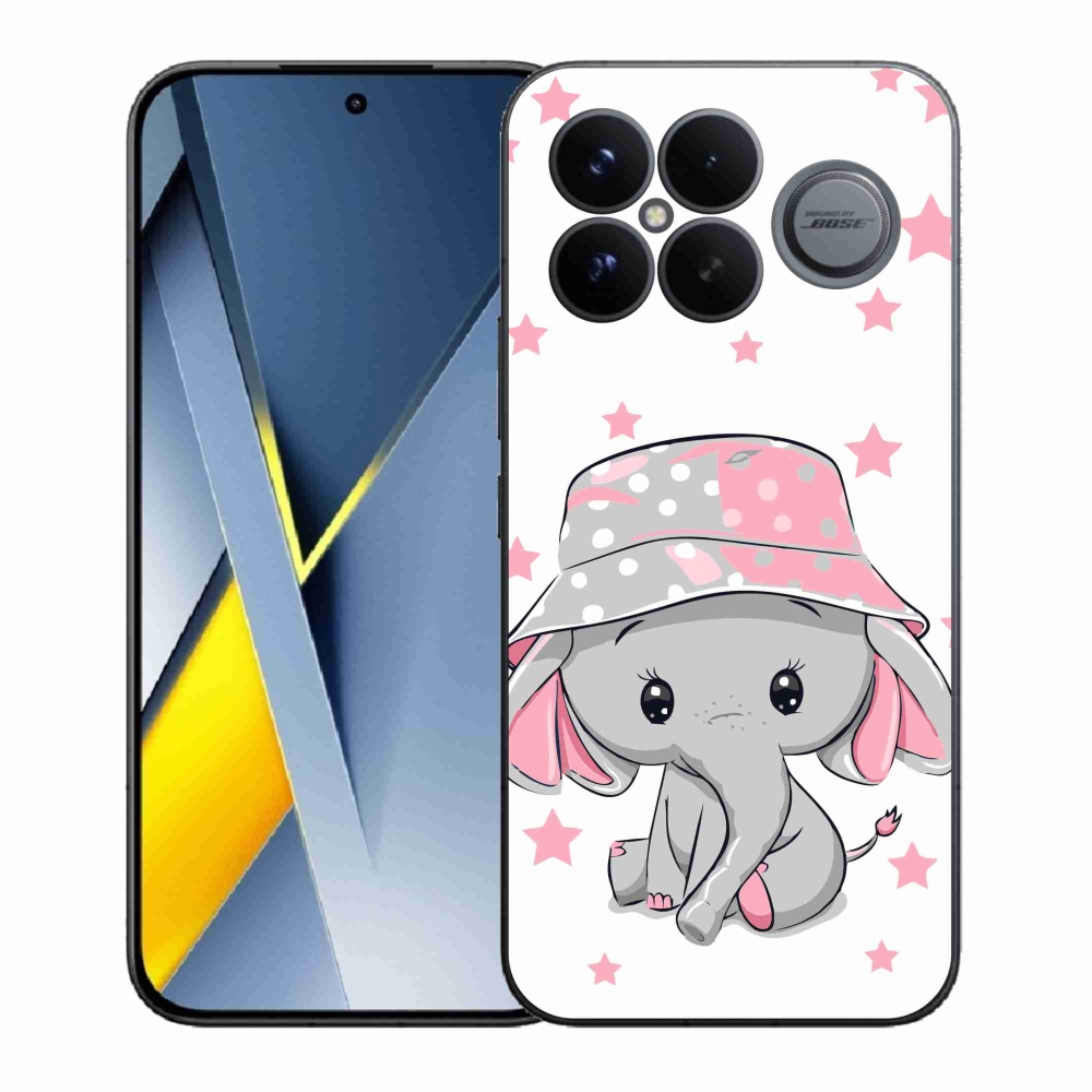 Gélový kryt mmCase na Xiaomi Poco F8 Ultra - ružový slon