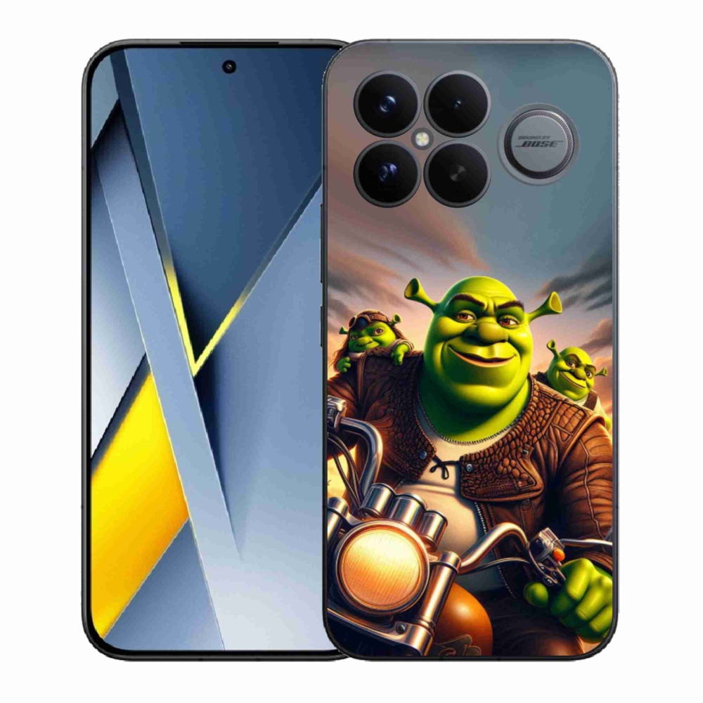 Gélový kryt mmCase na Xiaomi Poco F8 Ultra - shrek na motorke
