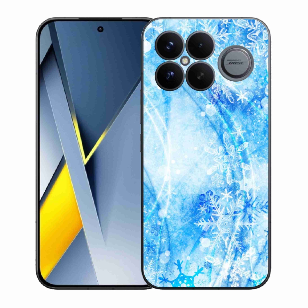Gélový kryt mmCase na Xiaomi Poco F8 Ultra - snehové vločky