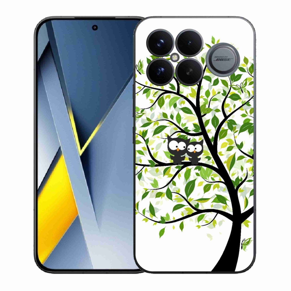 Gélový kryt mmCase na Xiaomi Poco F8 Ultra - malej sovy na strome