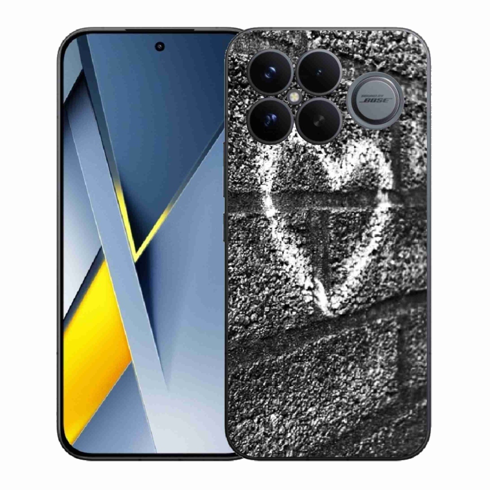 Gélový kryt mmCase na Xiaomi Poco F8 Ultra - srdce na stene