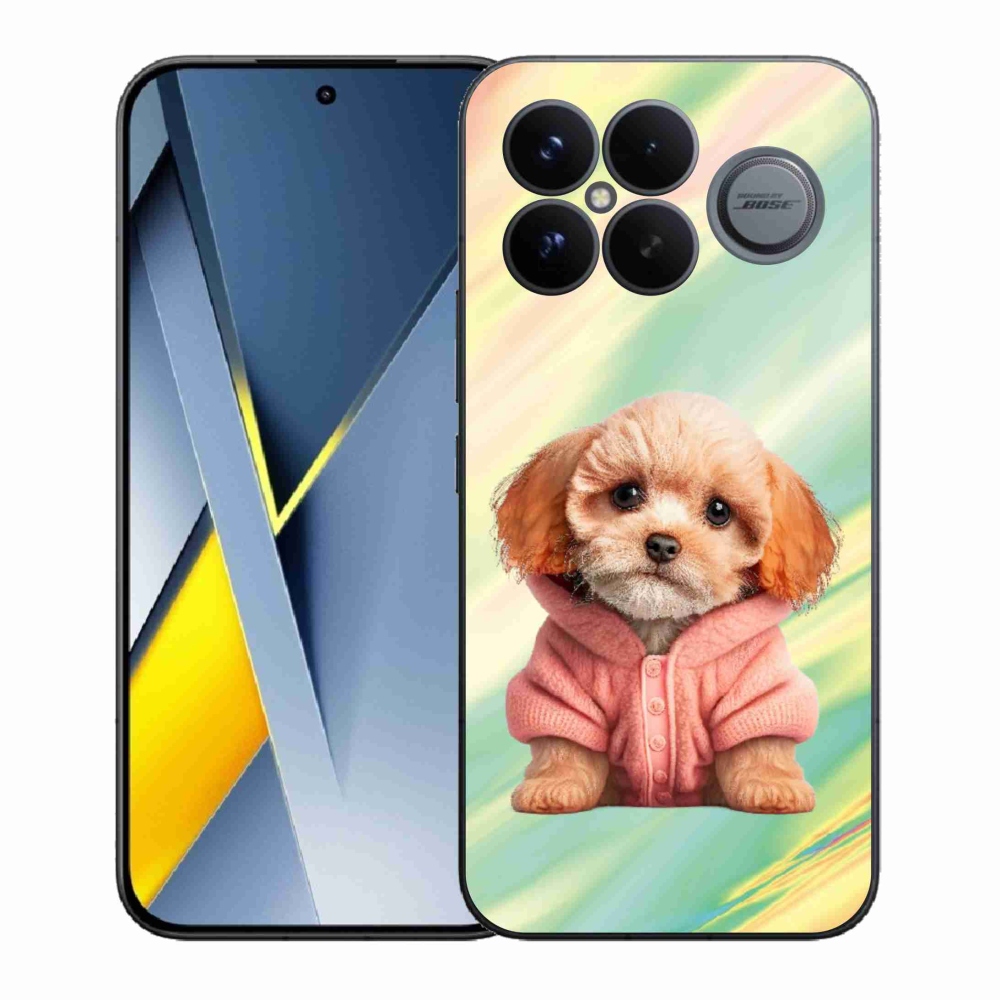 Gélový kryt mmCase na Xiaomi Poco F8 Ultra - šteňa vo svetri