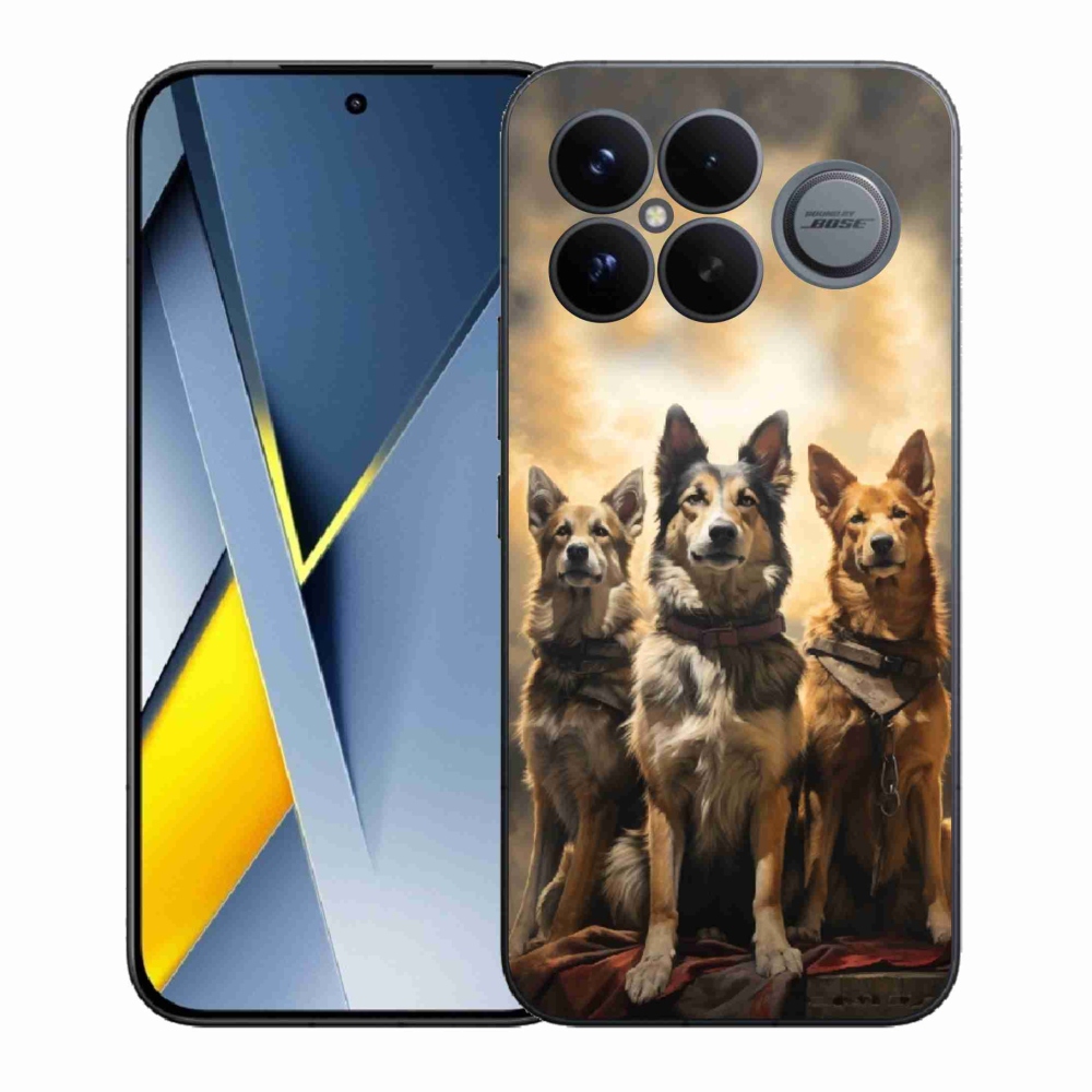 Gélový kryt mmCase na Xiaomi Poco F8 Ultra - tri psy