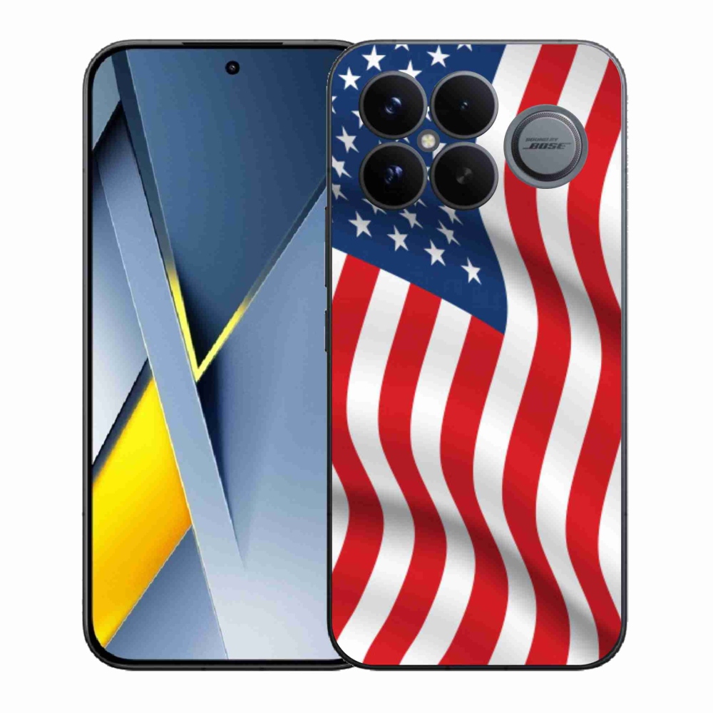 Gélový kryt mmCase na Xiaomi Poco F8 Ultra - USA vlajka