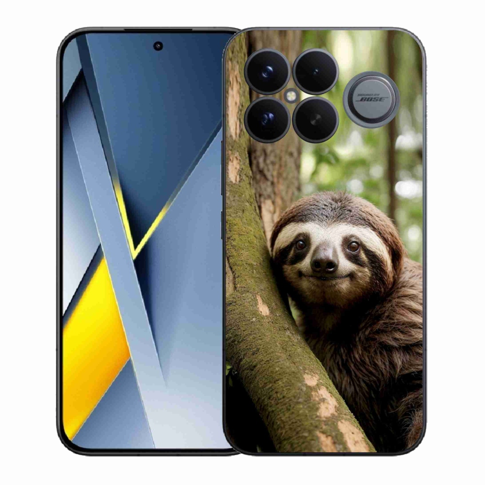 Gélový kryt mmCase na Xiaomi Poco F8 Ultra - usmievavý leňochod