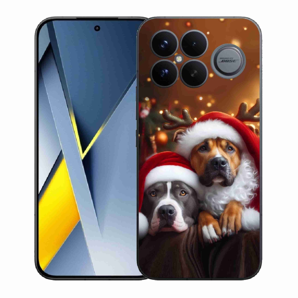 Gélový kryt mmCase na Xiaomi Poco F8 Ultra - vianočné psy