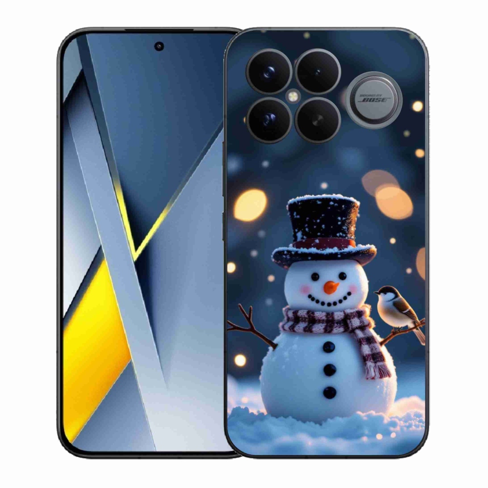 Gélový kryt mmCase na Xiaomi Poco F8 Ultra - vianočný snehuliak