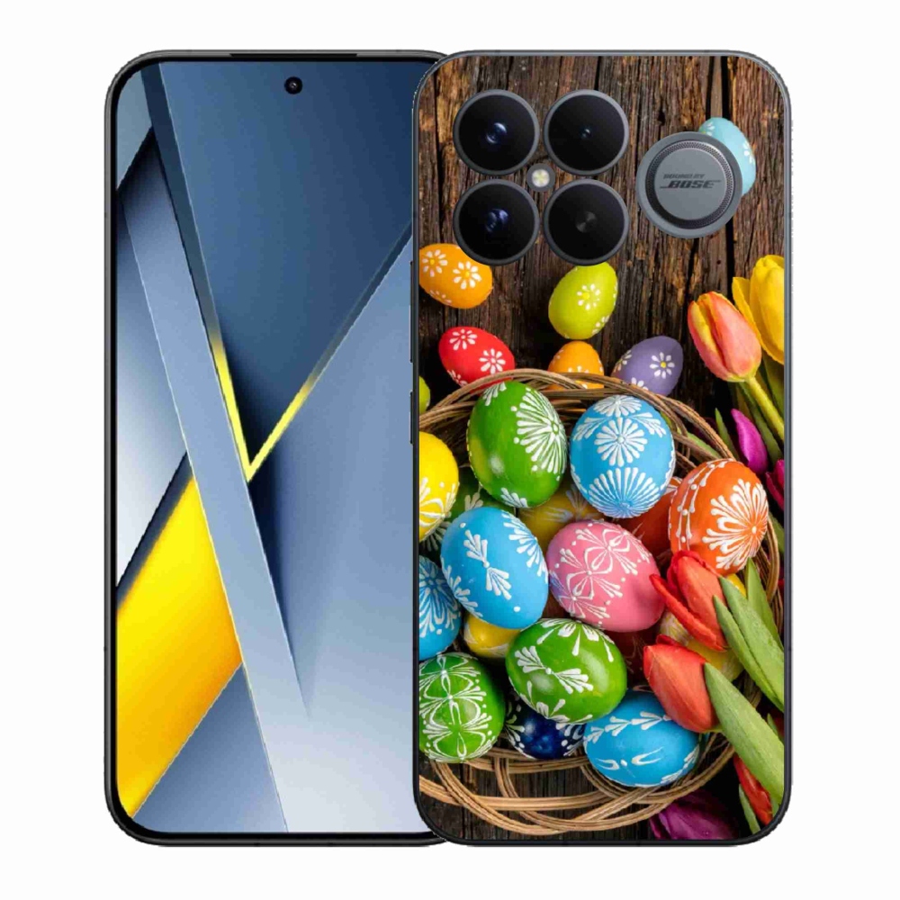 Gélový kryt mmCase na Xiaomi Poco F8 Ultra - veľkonočné vajíčka