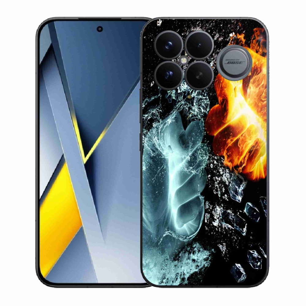 Gélový kryt mmCase na Xiaomi Poco F8 Ultra - voda a oheň