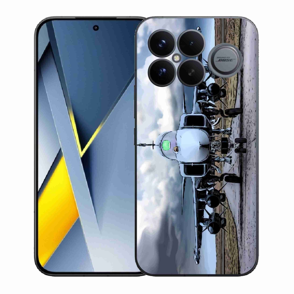 Gélový kryt mmCase na Xiaomi Poco F8 Ultra - vojenské lietadlo