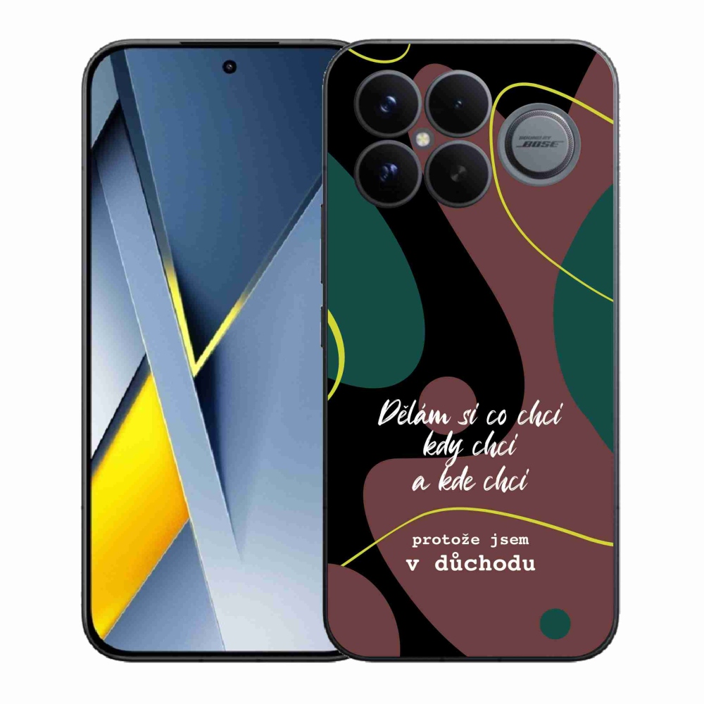 Gélový kryt mmCase na Xiaomi Poco F8 Ultra - vtipný text 10 čierne pozadie