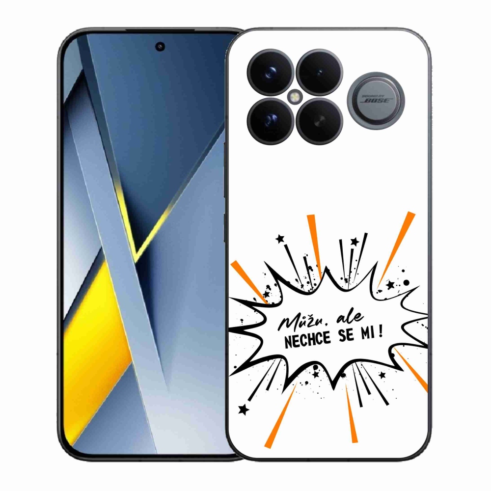 Gélový kryt mmCase na Xiaomi Poco F8 Ultra - vtipný text 11 biele pozadie