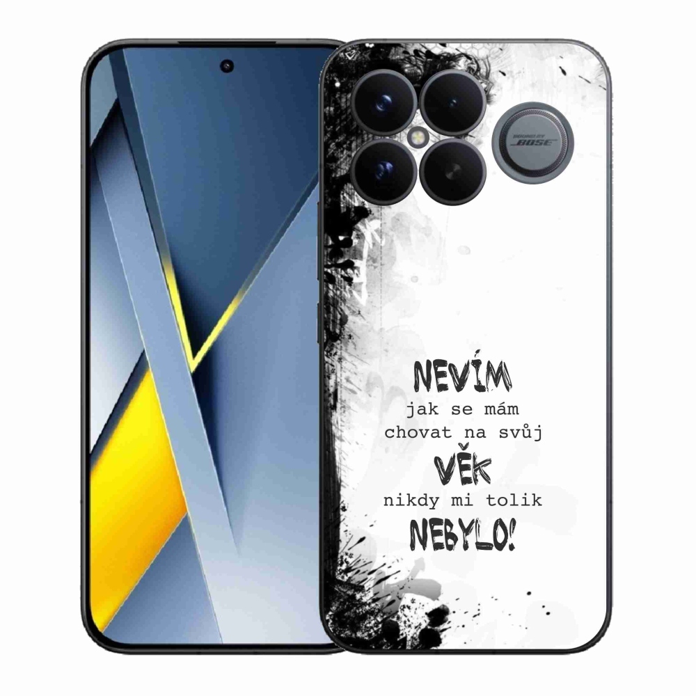 Gélový kryt mmCase na Xiaomi Poco F8 Ultra - vtipný text 14 biele pozadie