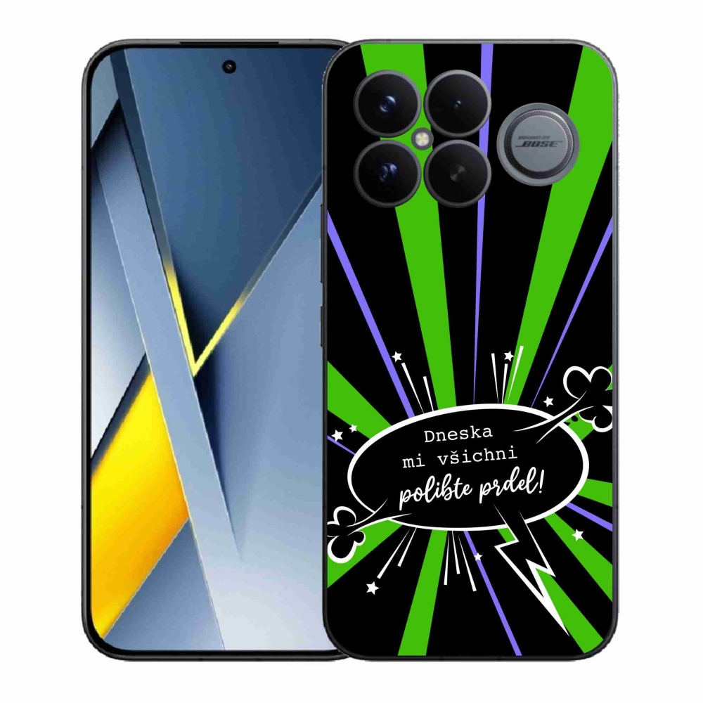 Gélový kryt mmCase na Xiaomi Poco F8 Ultra - vtipný text 15 čierne pozadie