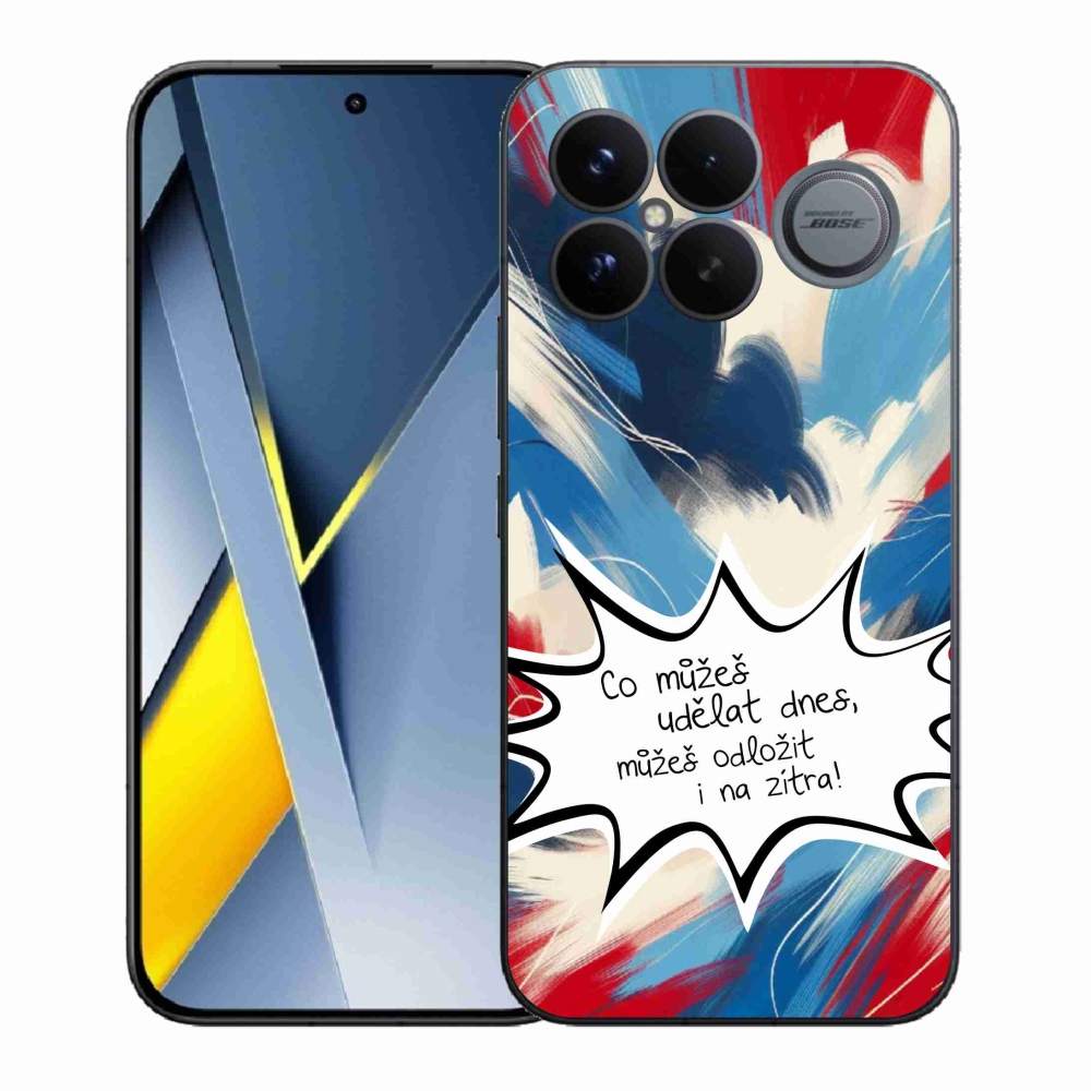 Gélový kryt mmCase na Xiaomi Poco F8 Ultra - vtipný text 9 biele pozadie