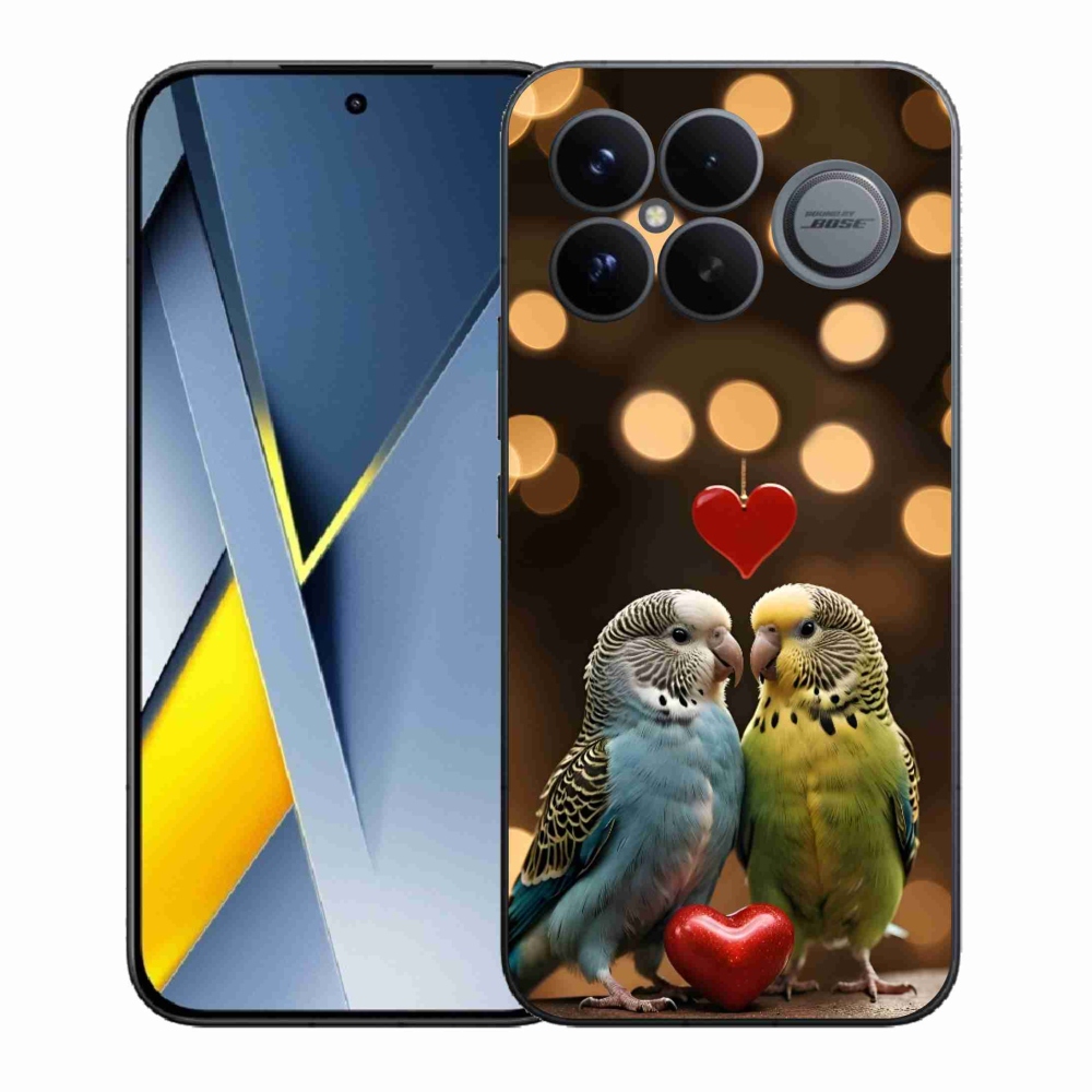 Gélový kryt mmCase na Xiaomi Poco F8 Ultra - zamilovaní papagáje