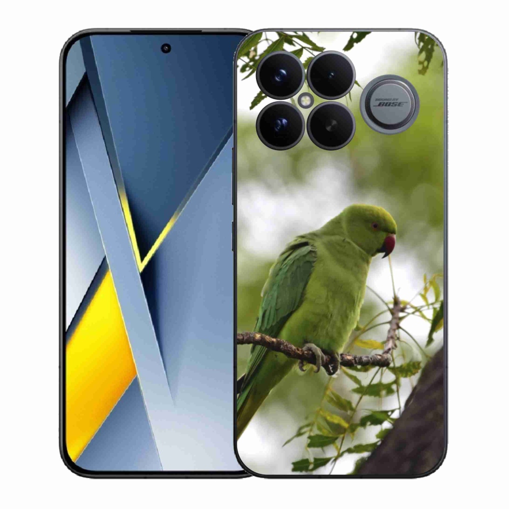 Gélový kryt mmCase na Xiaomi Poco F8 Ultra - zelený papagáj