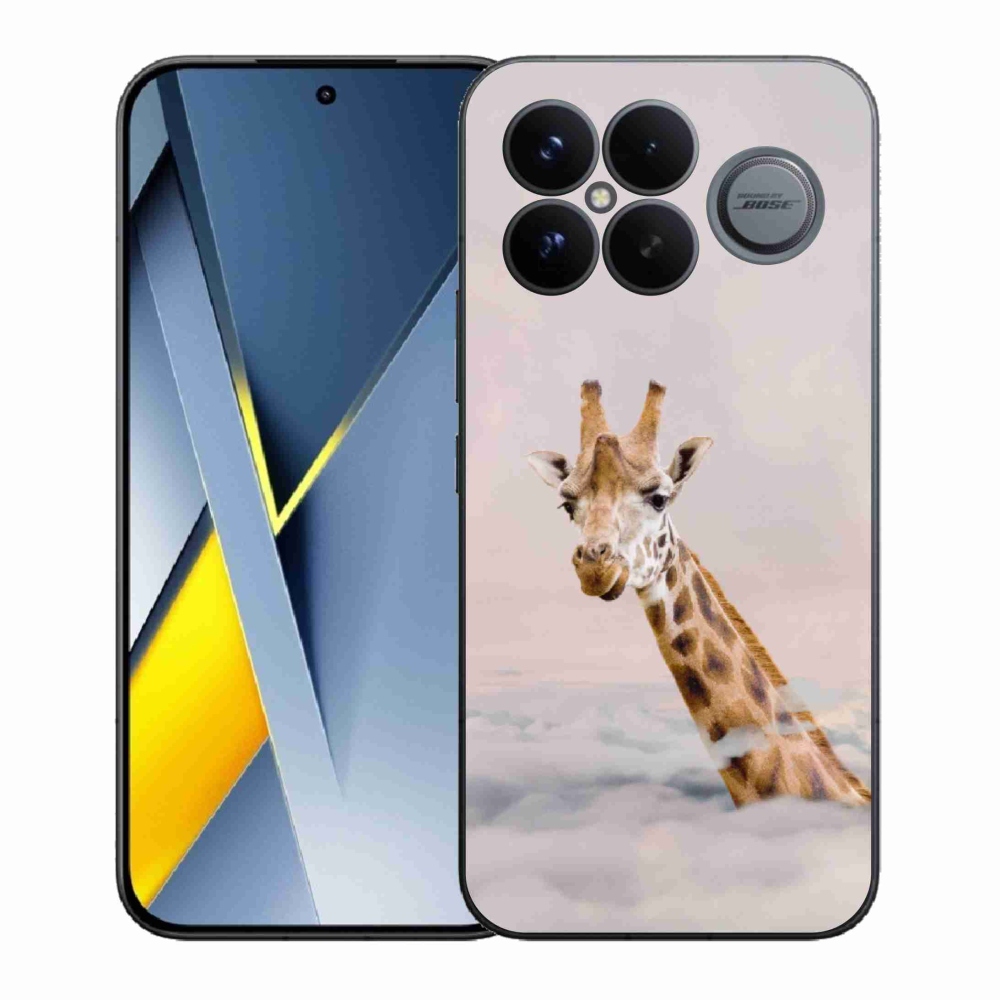 Gélový kryt mmCase na Xiaomi Poco F8 Ultra - žirafa v oblakoch