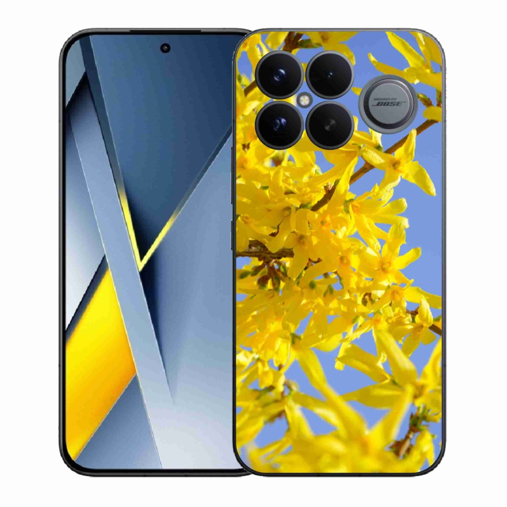 Gélový kryt mmCase na Xiaomi Poco F8 Ultra - žlté kvety