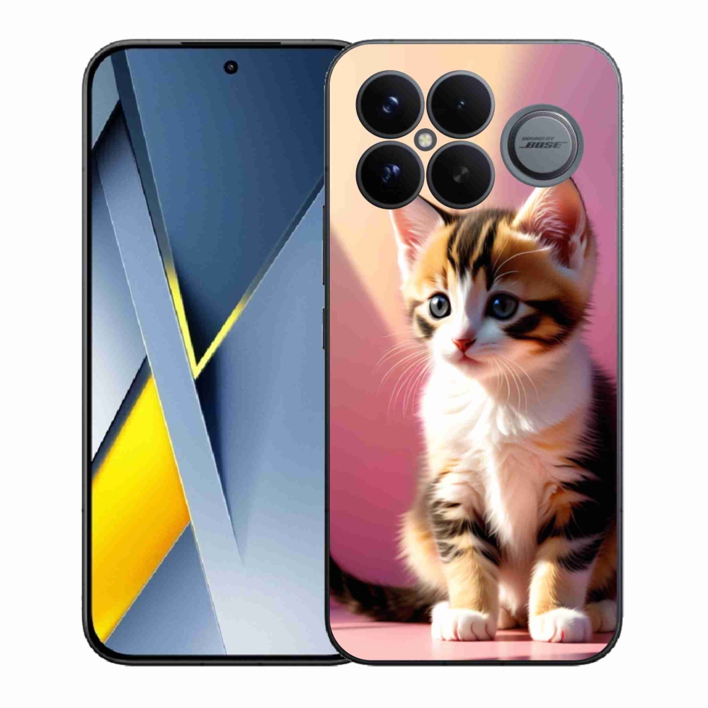 Gélový kryt mmCase na Xiaomi Poco F8 Ultra - zvedavé mačiatko 2
