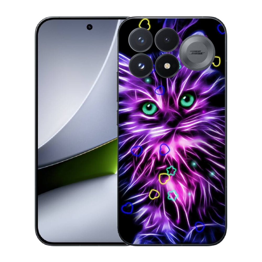 Gélový kryt mmCase na Xiaomi Poco F9 Pro 5G - abstraktná mačka