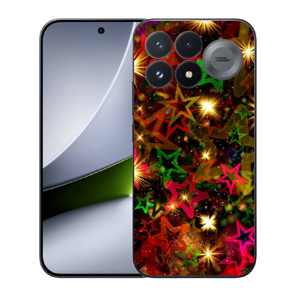 Gélový kryt mmCase na Xiaomi Poco F9 Pro 5G - farebné hviezdičky