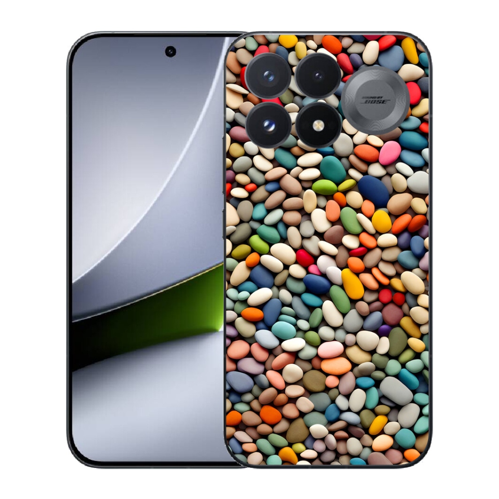 Gélový kryt mmCase na Xiaomi Poco F9 Pro 5G - farebné kamienky 2