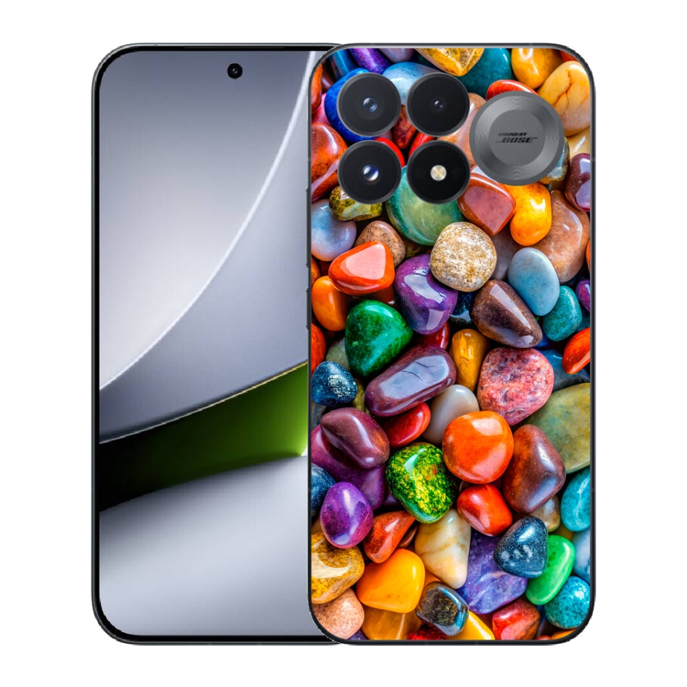 Gélový kryt mmCase na Xiaomi Poco F9 Pro 5G - farebné kamienky