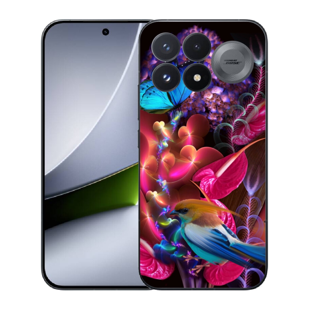 Gélový kryt mmCase na Xiaomi Poco F9 Pro 5G - farebné kvety