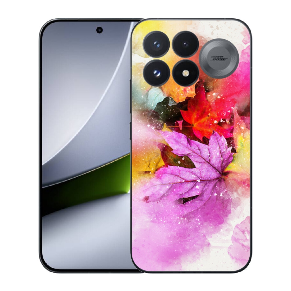 Gélový kryt mmCase na Xiaomi Poco F9 Pro 5G - farebné listy