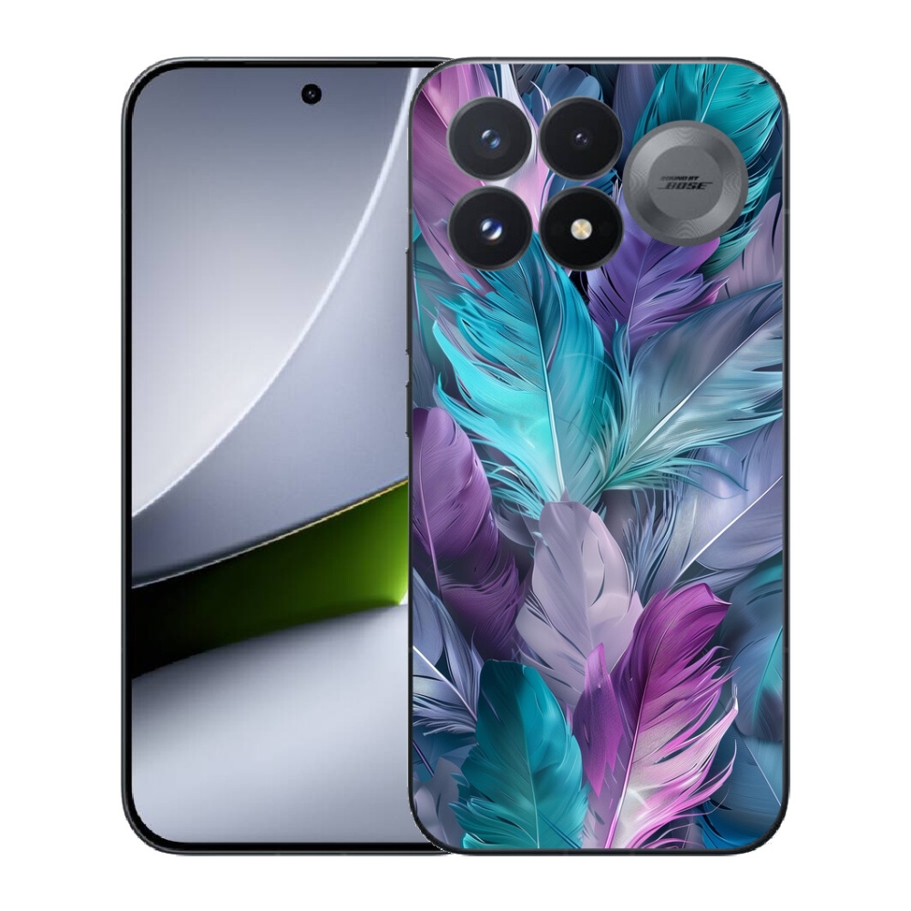 Gélový kryt mmCase na Xiaomi Poco F9 Pro 5G - farebné perie 2
