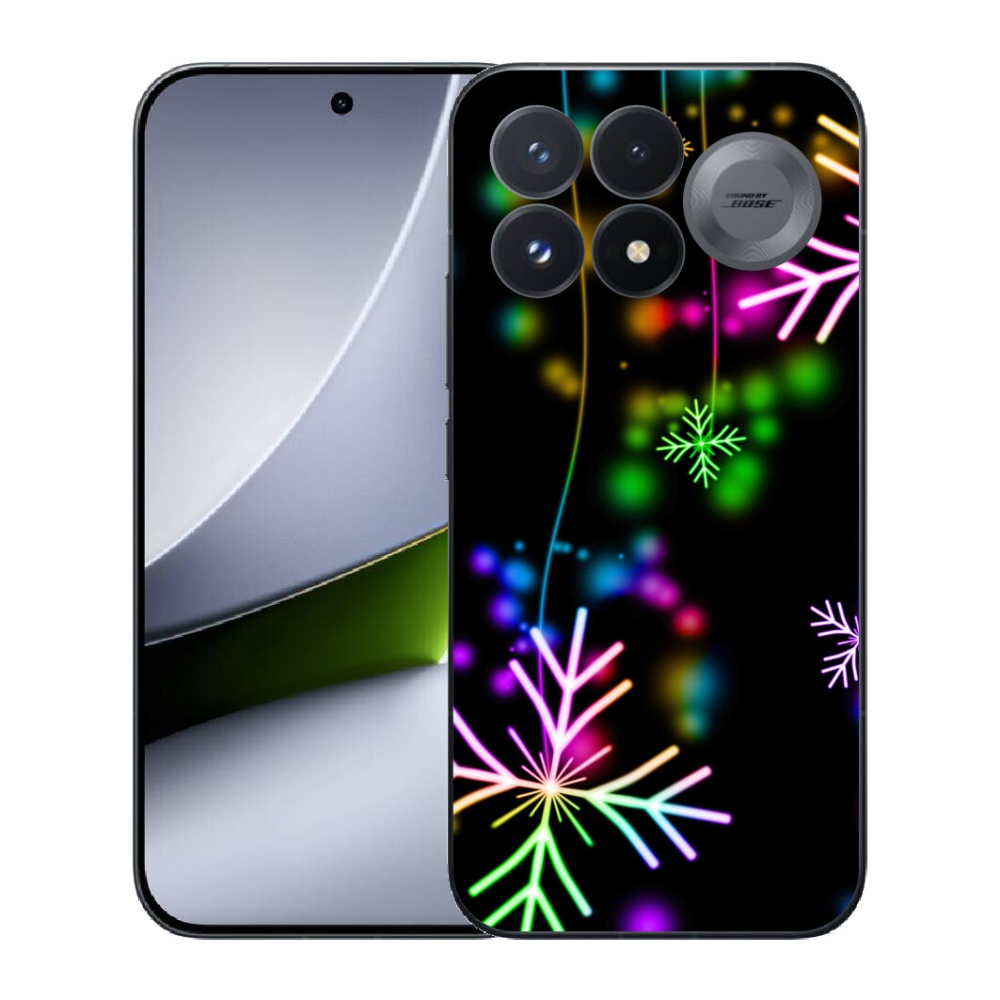 Gélový kryt mmCase na Xiaomi Poco F9 Pro 5G - farebné vločky