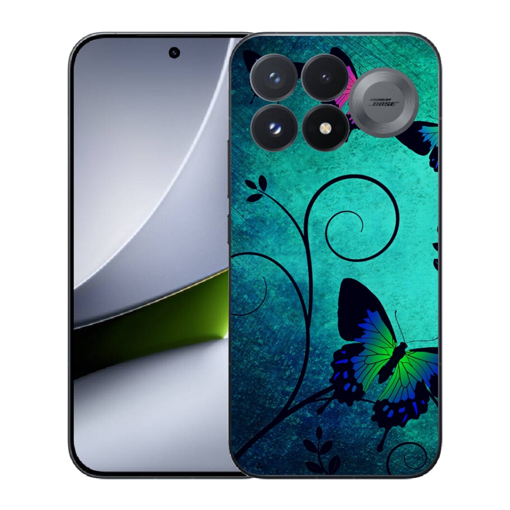 Gélový kryt mmCase na Xiaomi Poco F9 Pro 5G - farební motýle