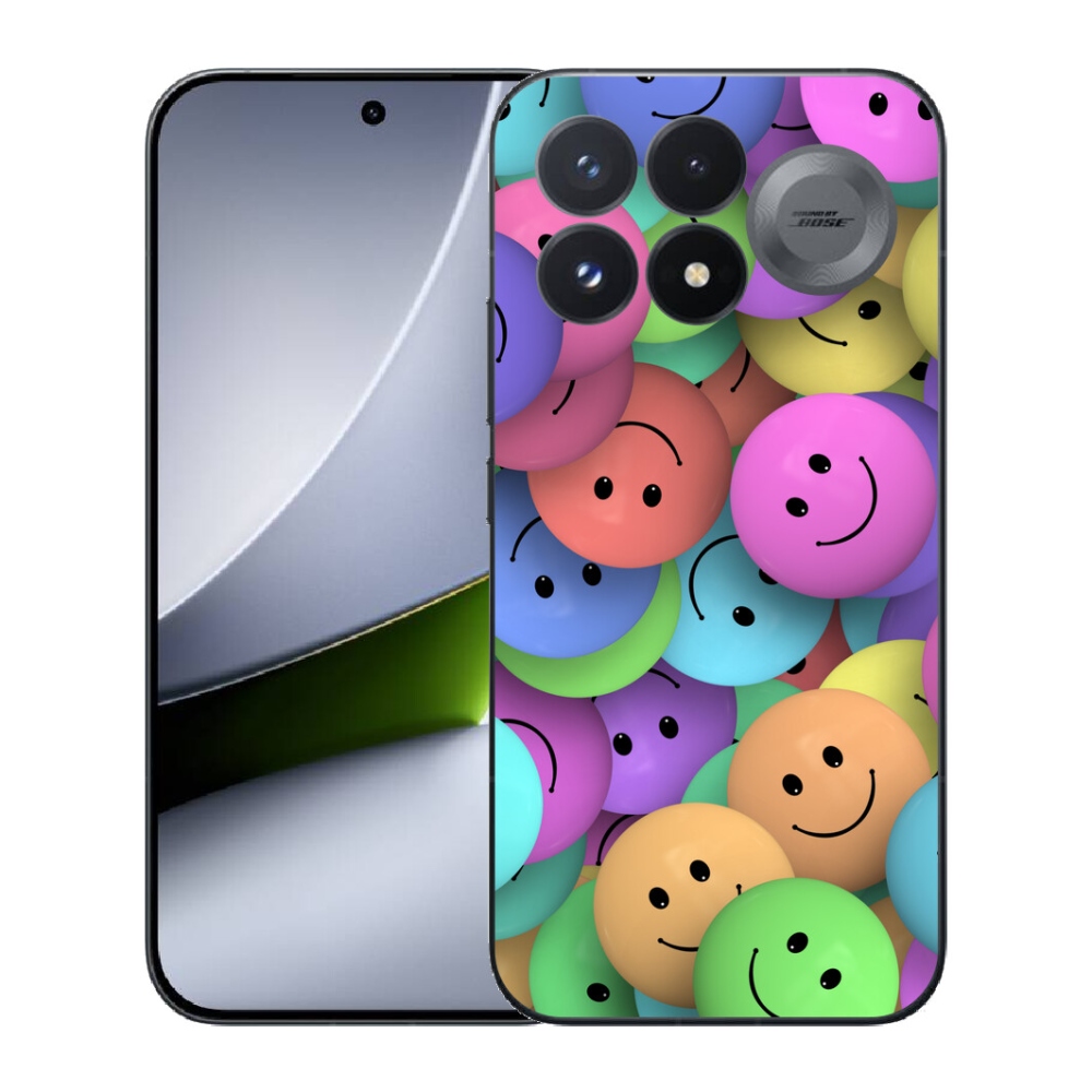Gélový kryt mmCase na Xiaomi Poco F9 Pro 5G - farební smajlíci