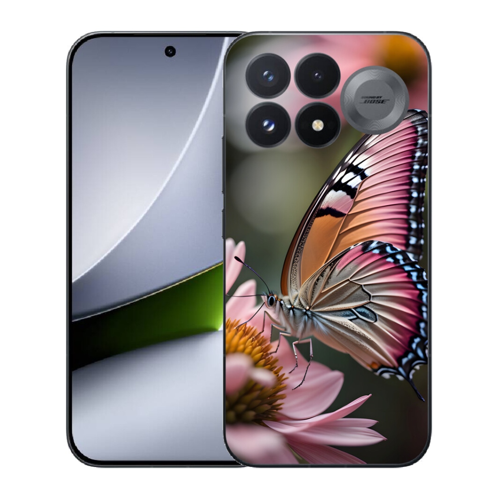 Gélový kryt mmCase na Xiaomi Poco F9 Pro 5G - farebný motýľ