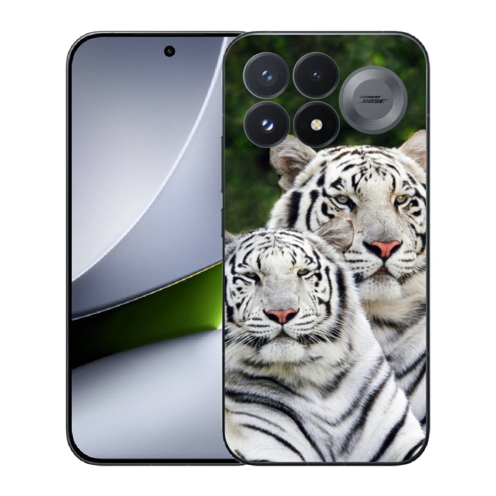 Gélový kryt mmCase na Xiaomi Poco F9 Pro 5G - bieli tigre