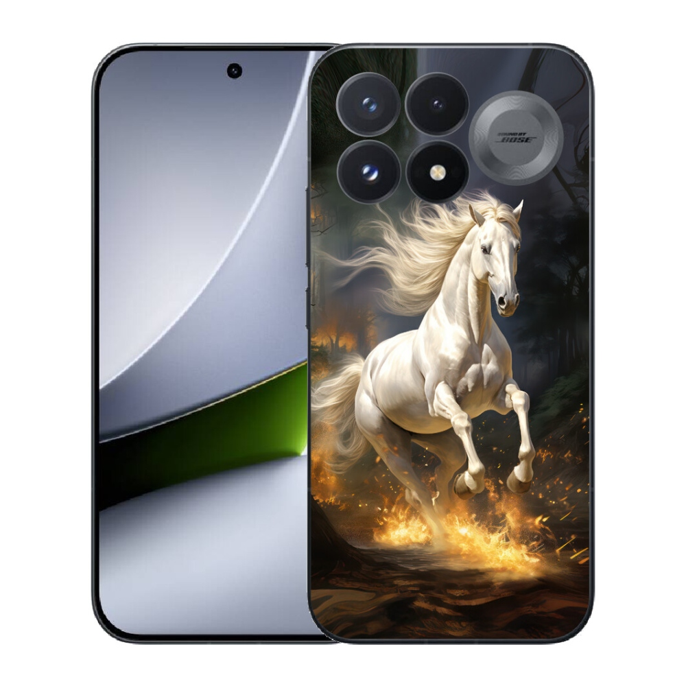 Gélový kryt mmCase na Xiaomi Poco F9 Pro 5G - biely kôň 2