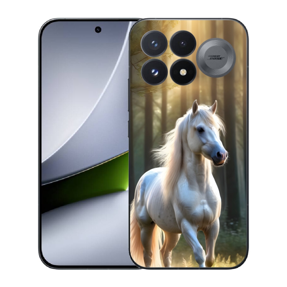 Gélový kryt mmCase na Xiaomi Poco F9 Pro 5G - biely kôň 3