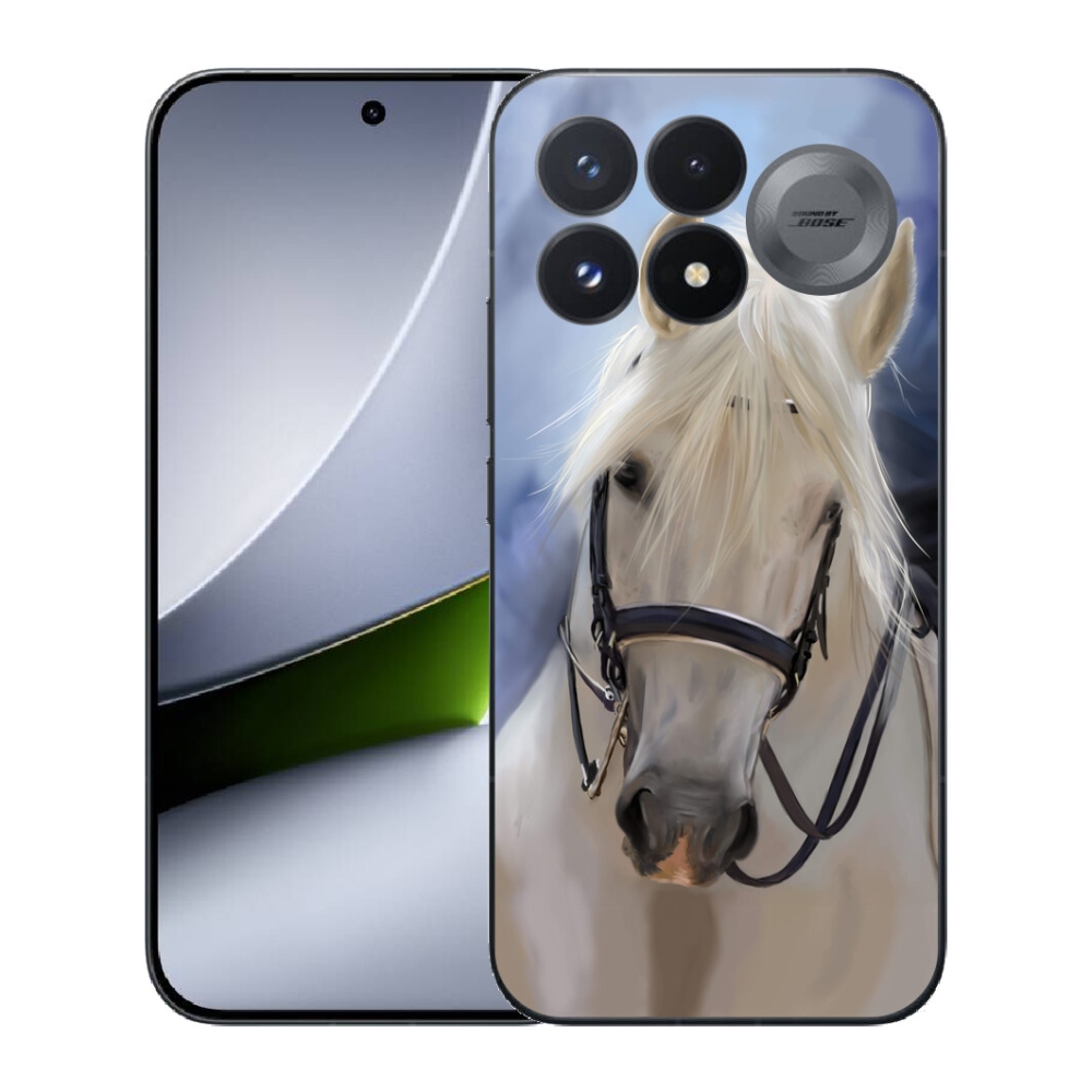 Gélový kryt mmCase na Xiaomi Poco F9 Pro 5G - biely kôň