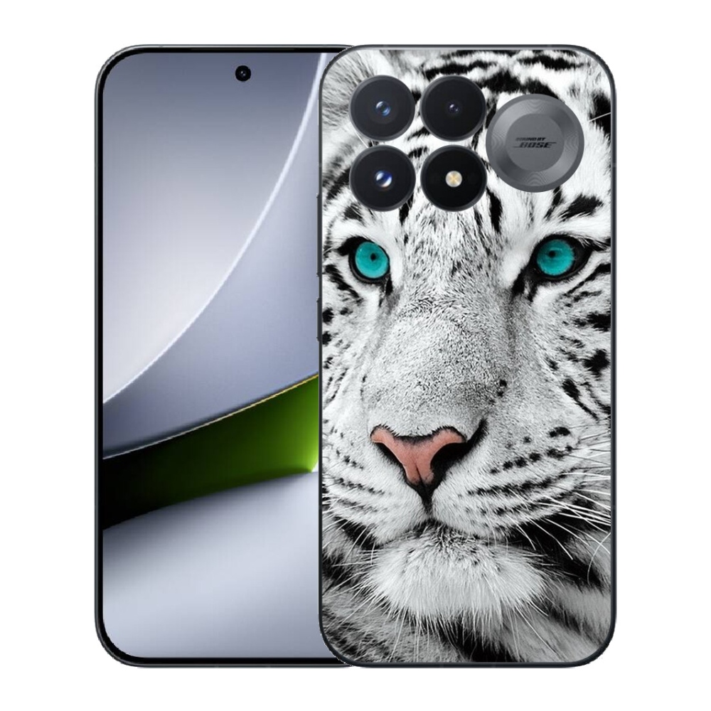 Gélový kryt mmCase na Xiaomi Poco F9 Pro 5G - biely tiger
