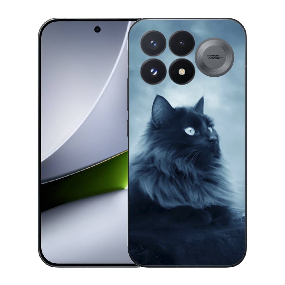 Gélový kryt mmCase na Xiaomi Poco F9 Pro 5G - čierna mačka 1