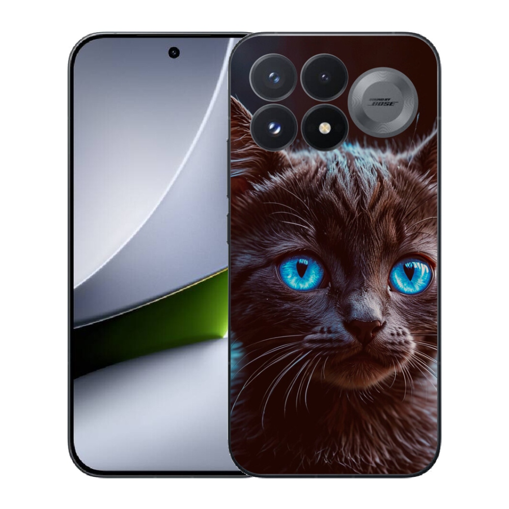 Gélový kryt mmCase na Xiaomi Poco F9 Pro 5G - čierne mačiatko 2