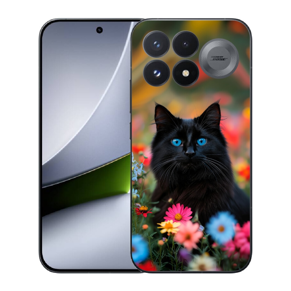 Gélový kryt mmCase na Xiaomi Poco F9 Pro 5G - čierne mačiatko 4